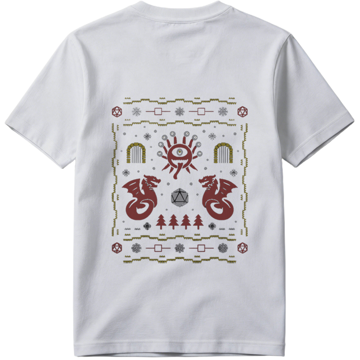D&D Holiday Dragon & Eye of Vecna Sweater - Tee