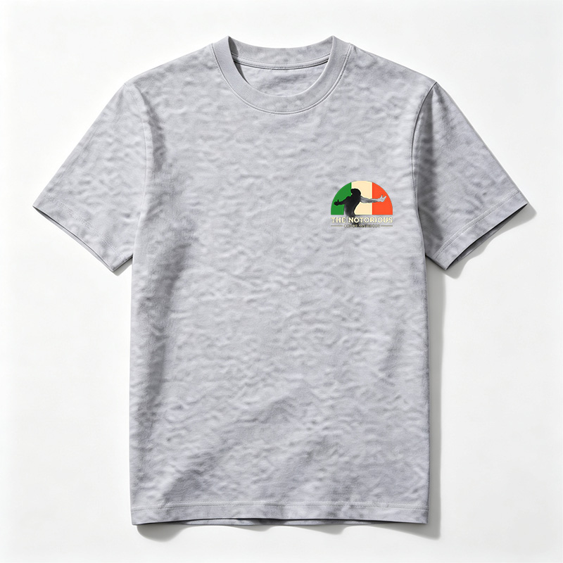 The Notorious Conor McGregor: Irish MMA Champion Silhouette - Tee