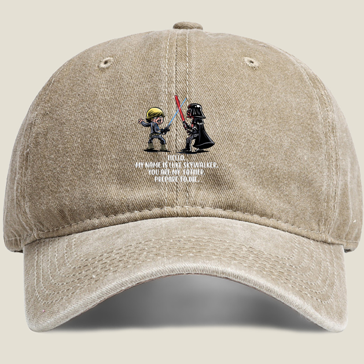 Star Wars: Luke Skywalker vs Darth Vader - Washed Denim - Baseball Cap