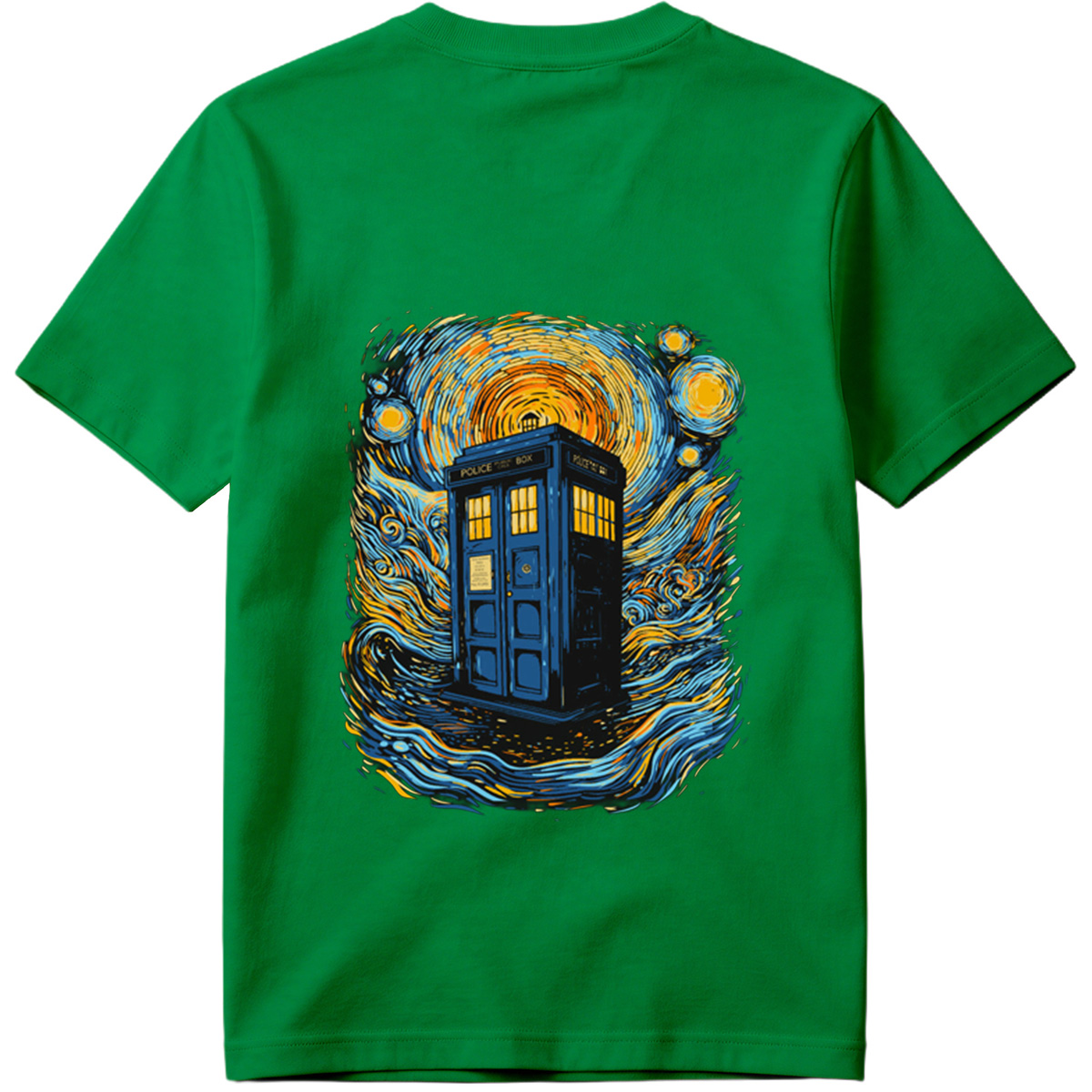 TARDIS in Starry Night - Tee