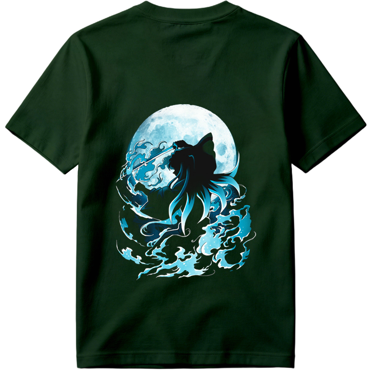 Samurai Warrior Under Full Moon - Tee