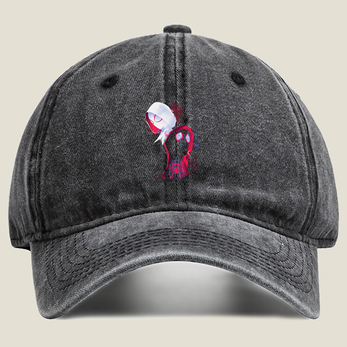 Spider-Verse: Miles Morales and Gwen Stacy - Washed Denim - Baseball Cap