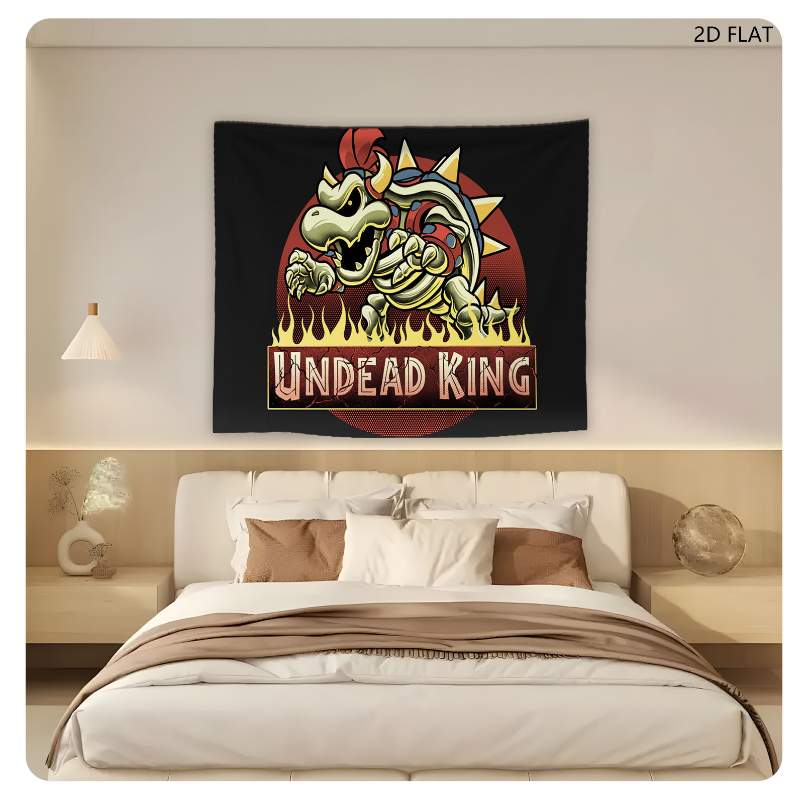 Undead King: Bowser's Skeletal Reign - Tapestry