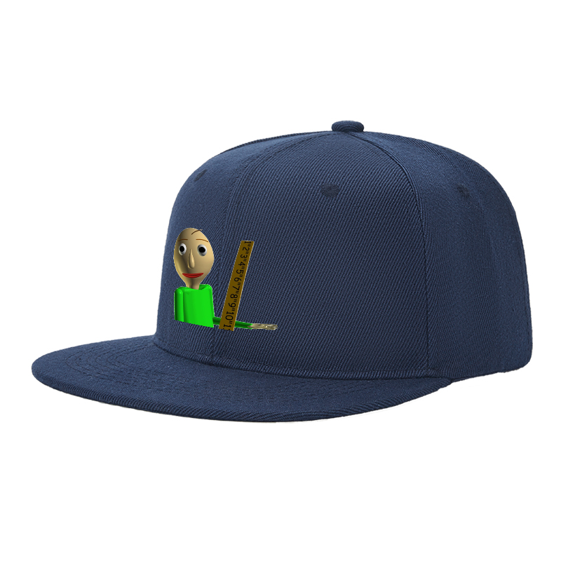 Flat Brim Baseball Cap Cartoon Character Measuring Tape Print Streetwear Underground Skate Style Basketball Court Skate Park Urban Outfit for Skaters Rappers Streetwear Enthusiasts
