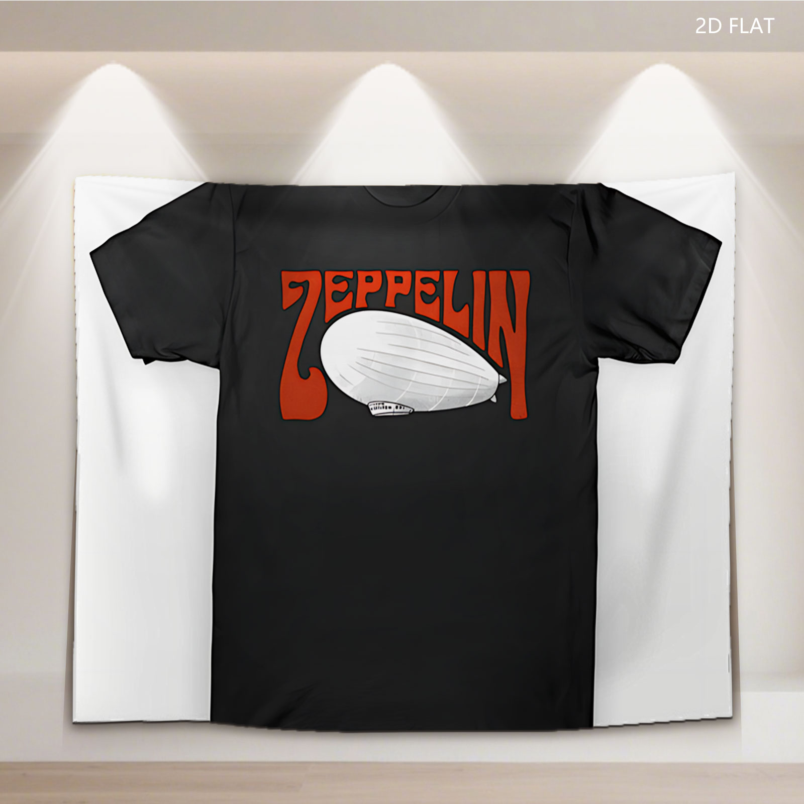 Led Zeppelin Airship Logo T-Shirt - Tapestry