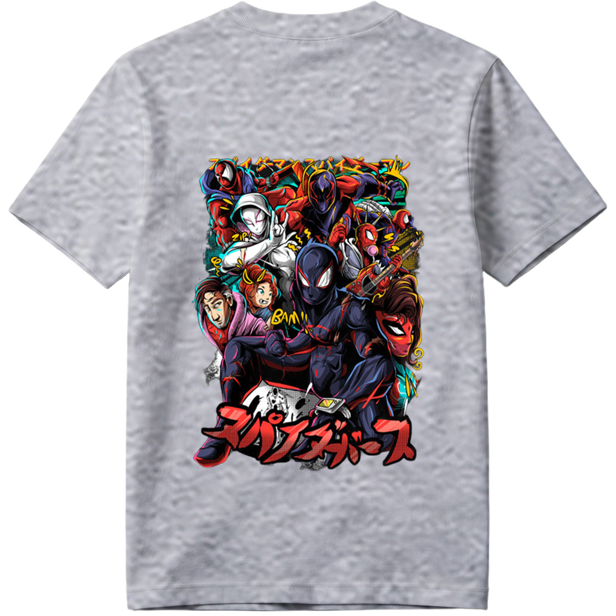 Spider-Verse: Miles Morales, Gwen Stacy, Peter Parker, and the Spider-Family - Tee