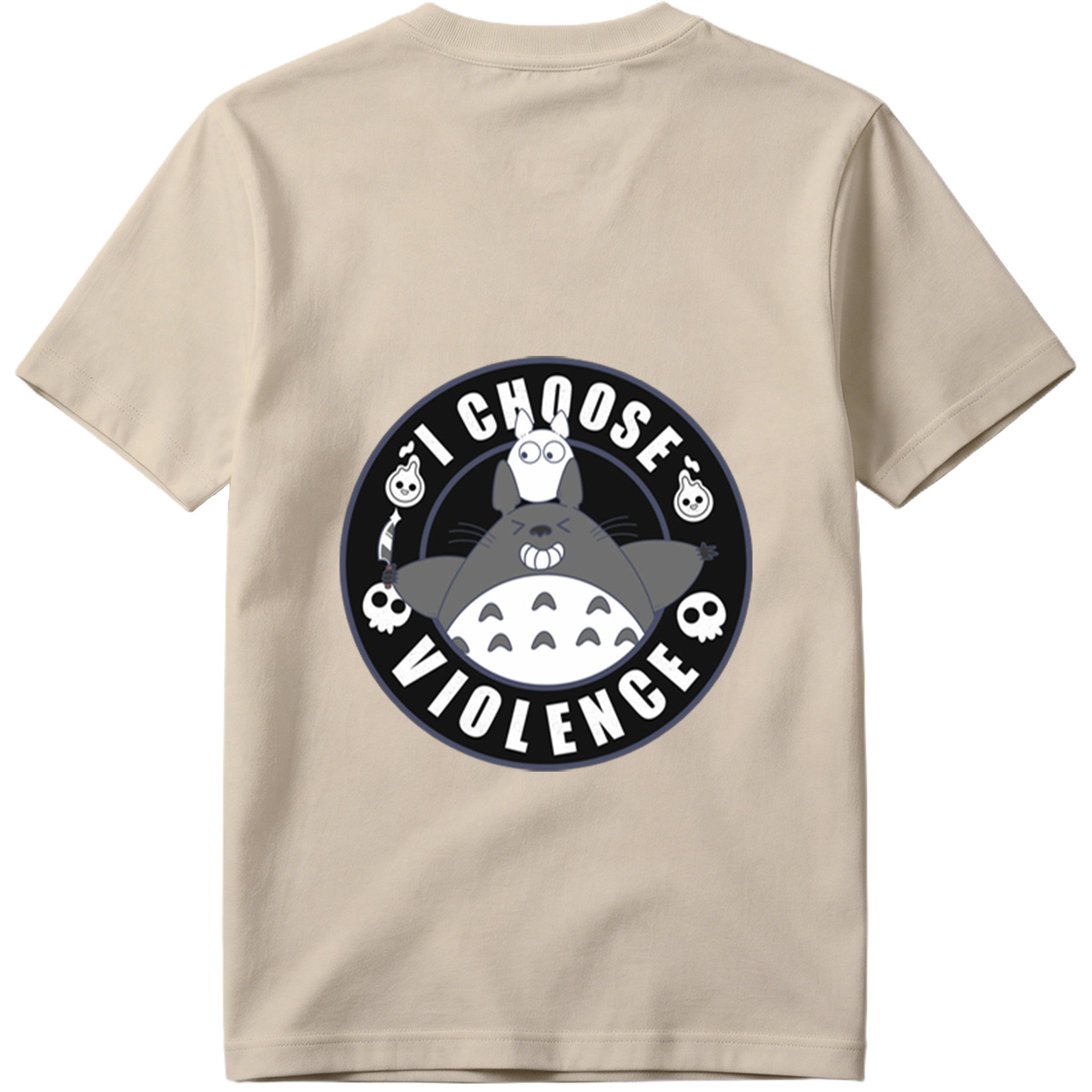 Totoro and Little Totoro - I Choose Violence - Tee