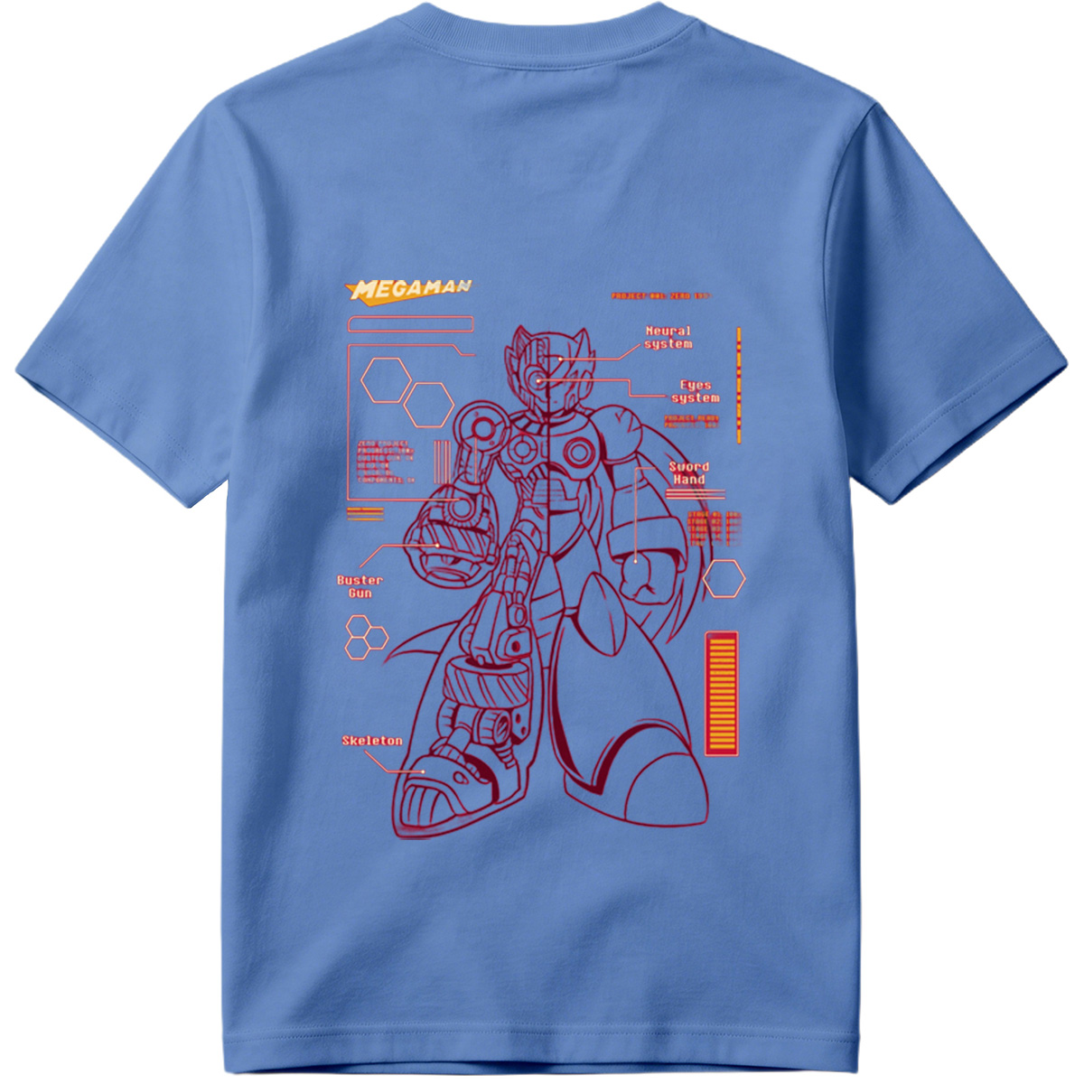 Megaman Zero: Project Zero 1593 Technical Blueprint - Tee