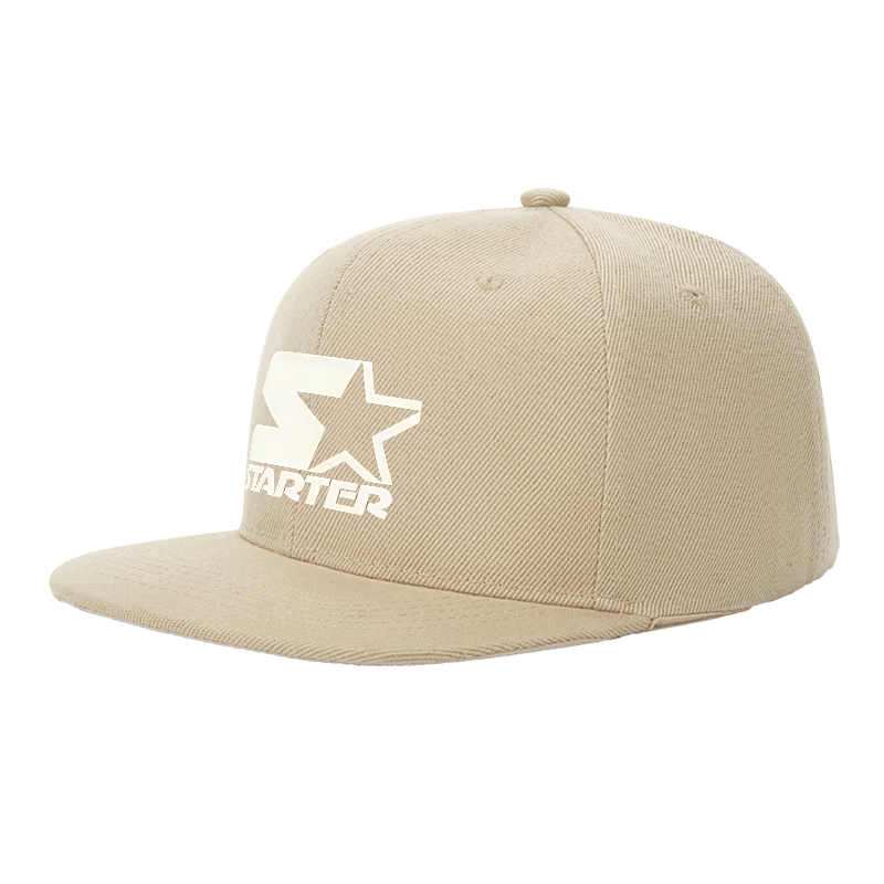 Flat Brim Baseball Cap Starter Star Logo Print Streetwear Underground Skate Style Basketball Court Urban Skate Park Fit for Skaters Rappers Streetwear Enthusiasts