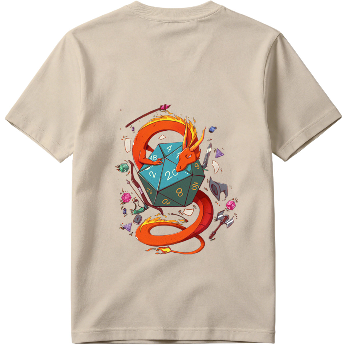 Dragon and D20: Fantasy Adventure - Tee