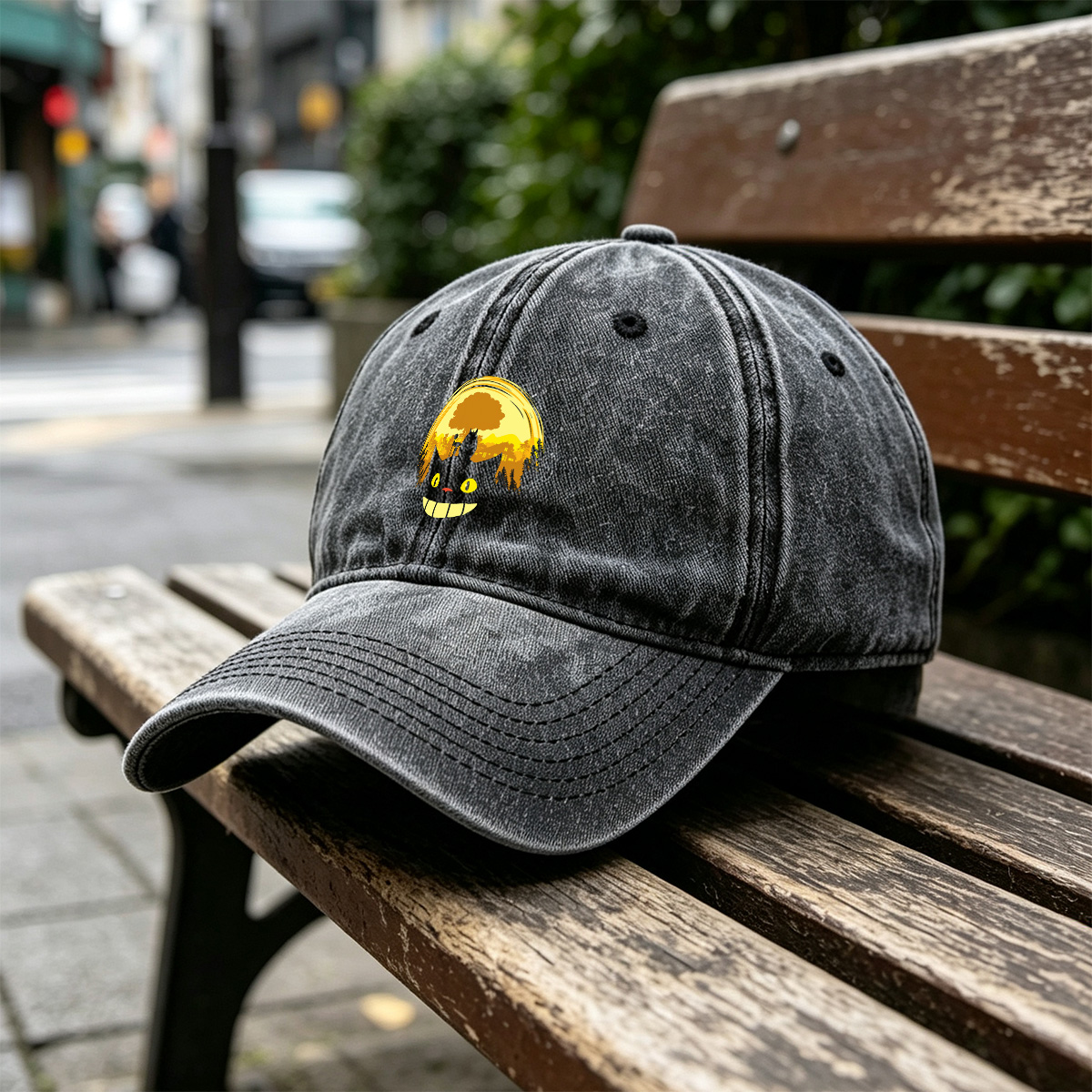 Jiji and Kiki in the Moonlight - Washed Denim - Baseball Cap