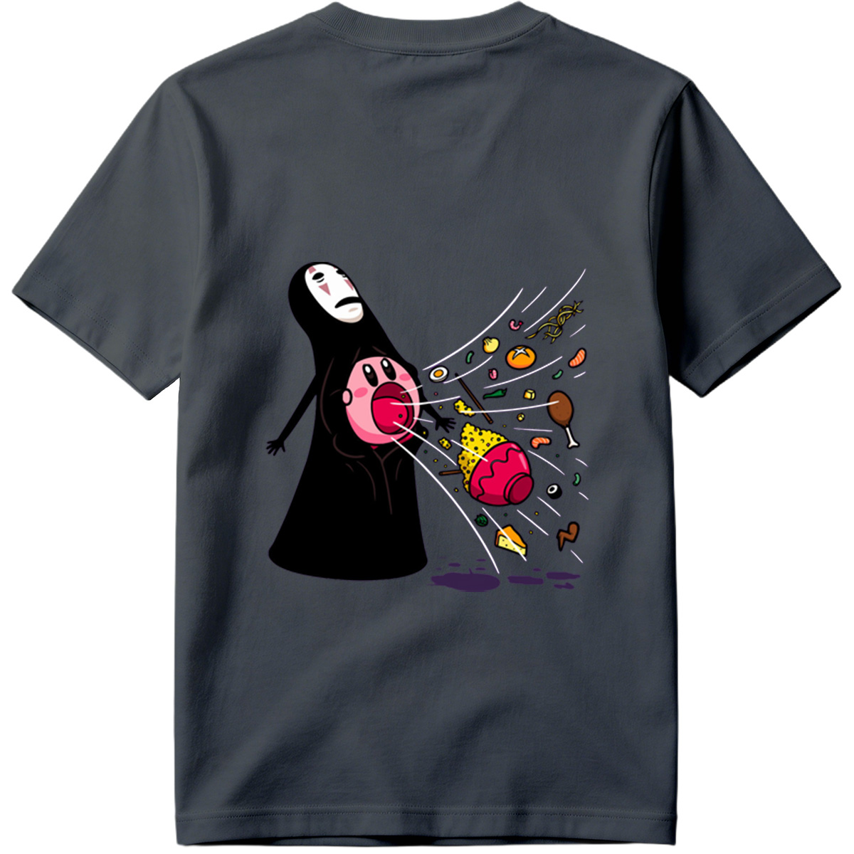 No-Face and Kirby: Food Explosion - Tee