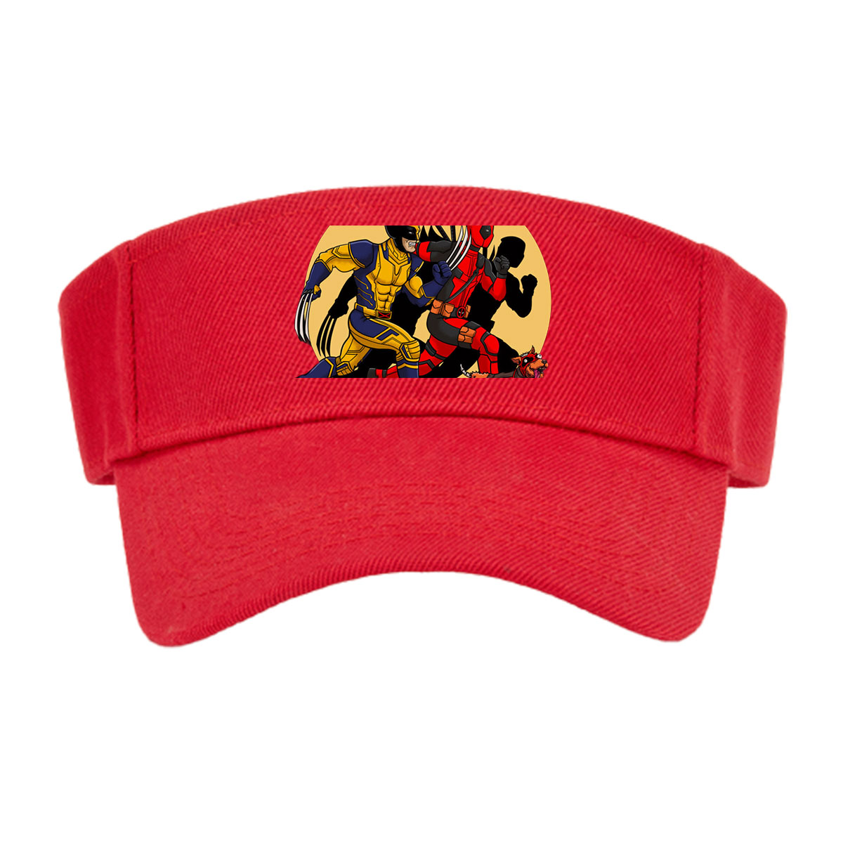 Wolverine and Deadpool in Action with Dogpool -  Visor cap