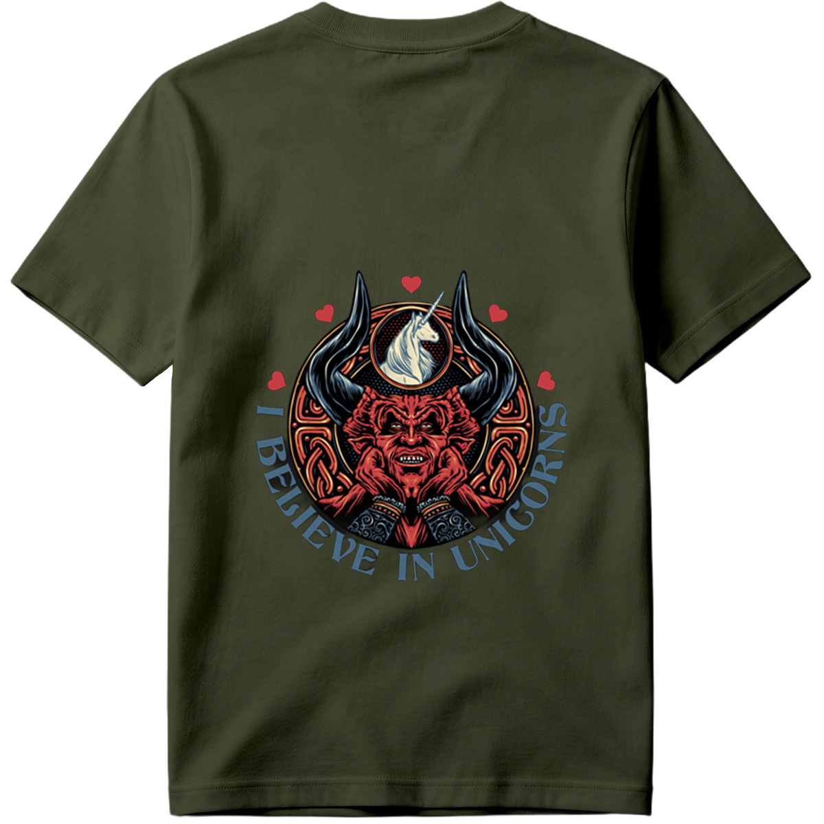 I Believe in Unicorns - Devil and Unicorn Design - Tee