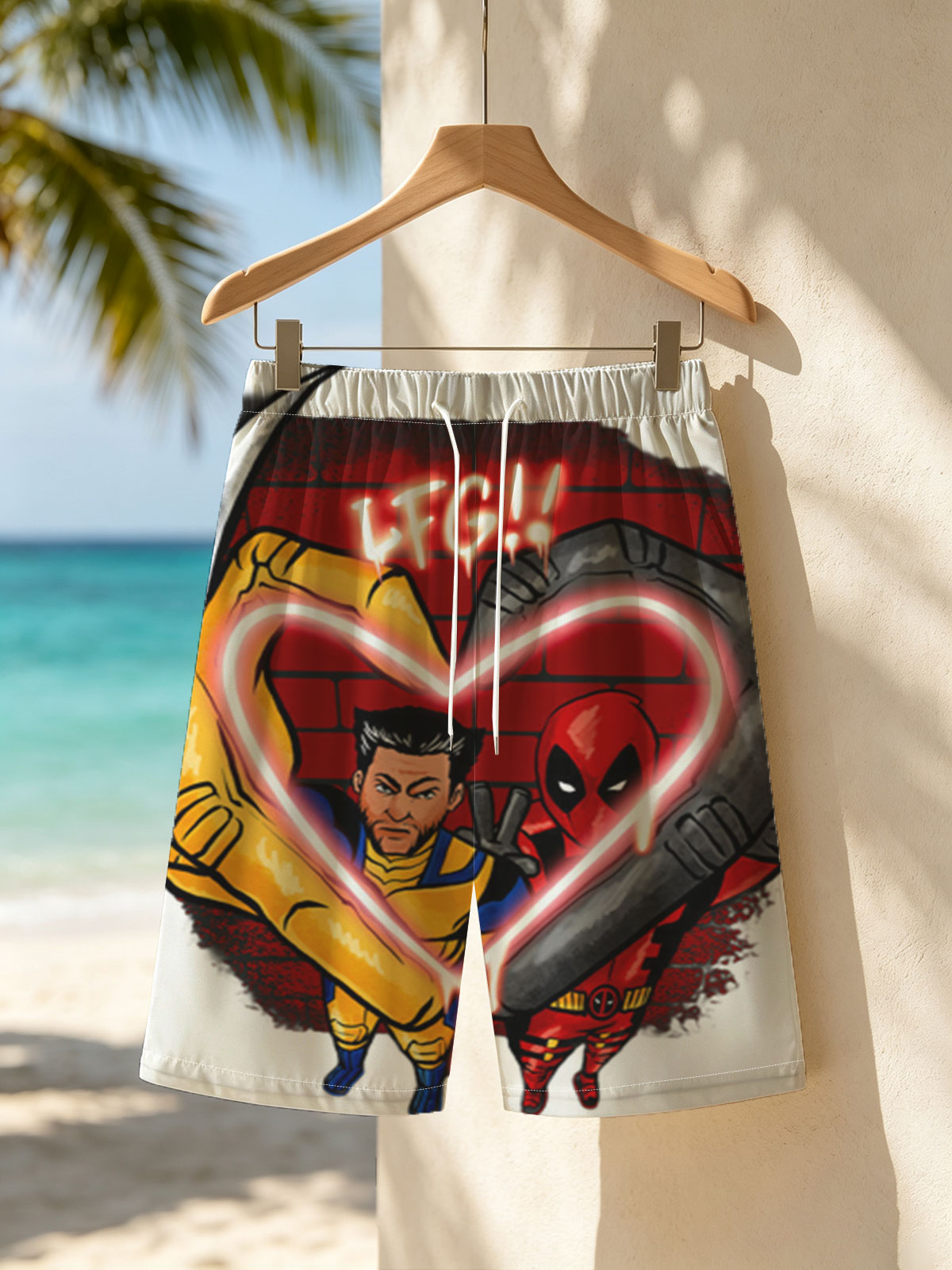 Wolverine and Deadpool Form Heart with 