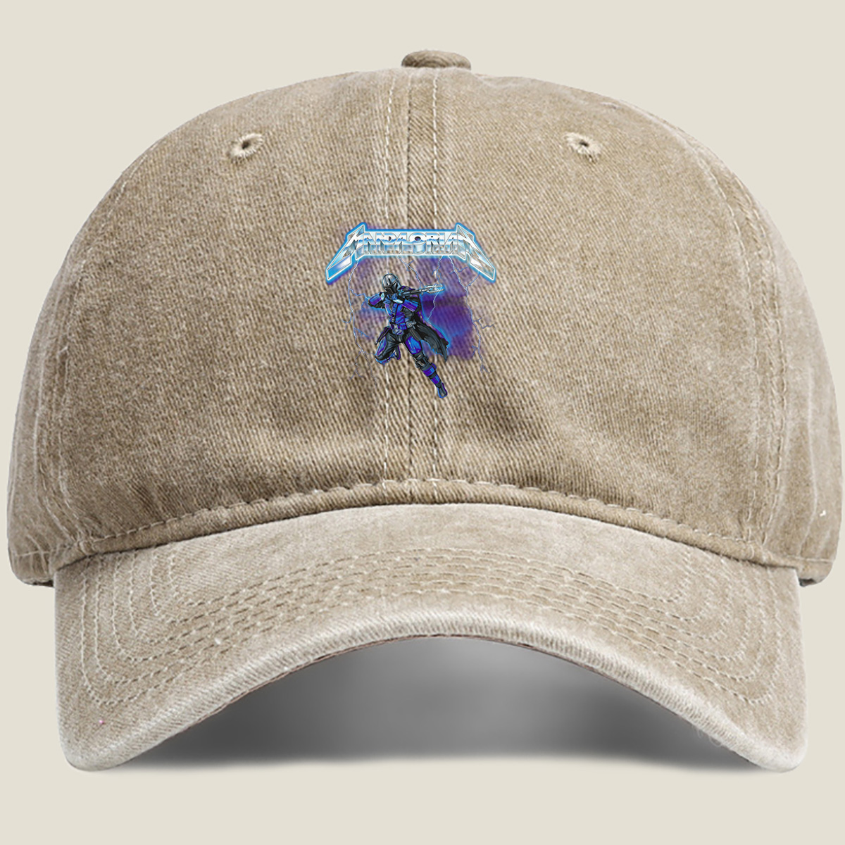 Mandalorian: The Armored Warrior in Stormy Skies - Hat