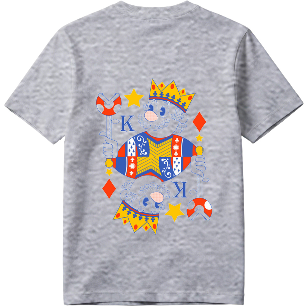 King of Diamonds Playing Card Character - Tee