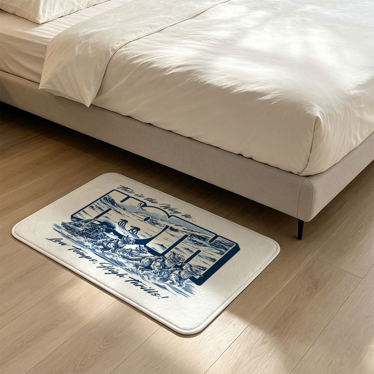 Star Wars: Snowspeeder & Tauntauns - Low Temps, High Thrills! - Flannel floor mat