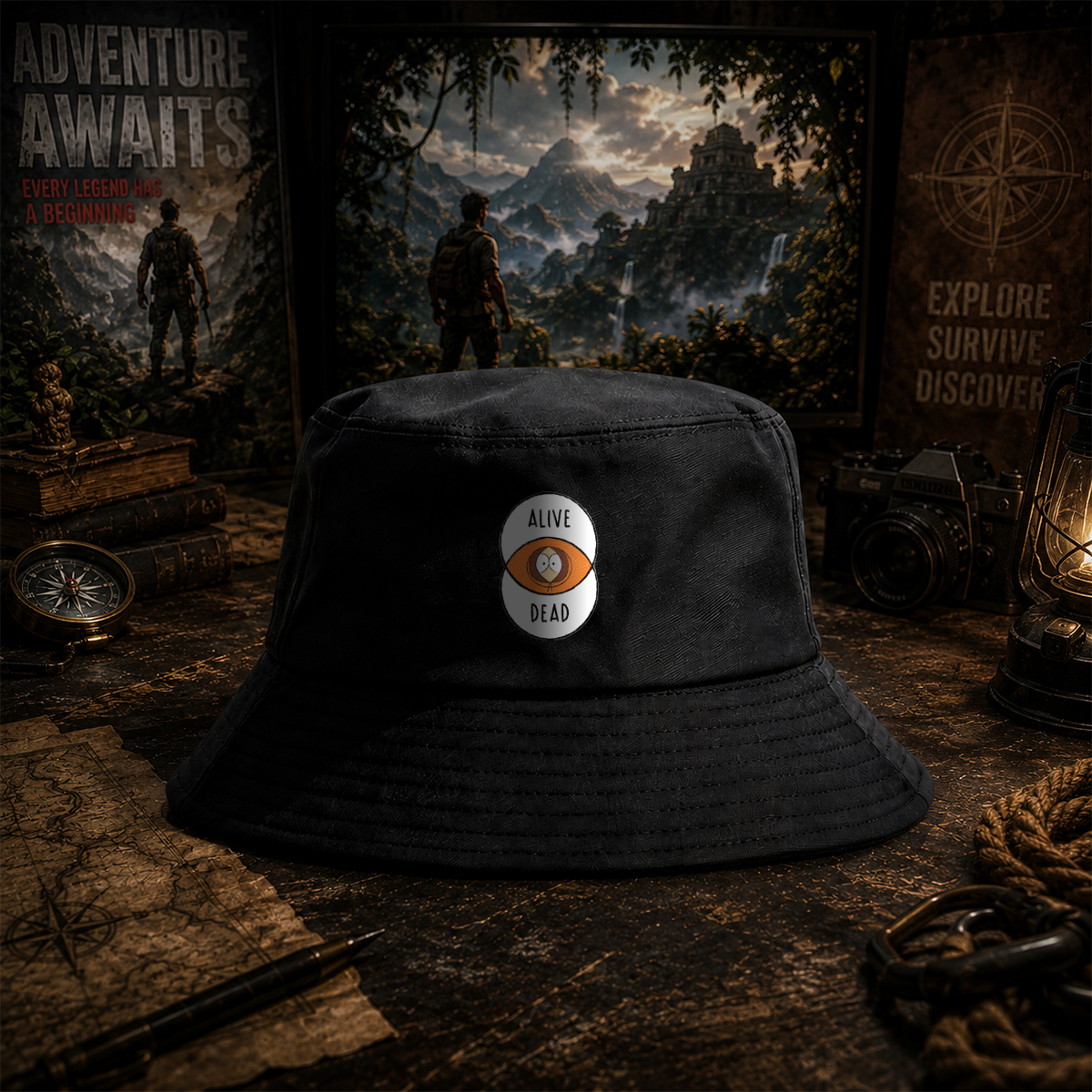 Schr?dinger's Cat: Alive and Dead - Fisherman's Hat