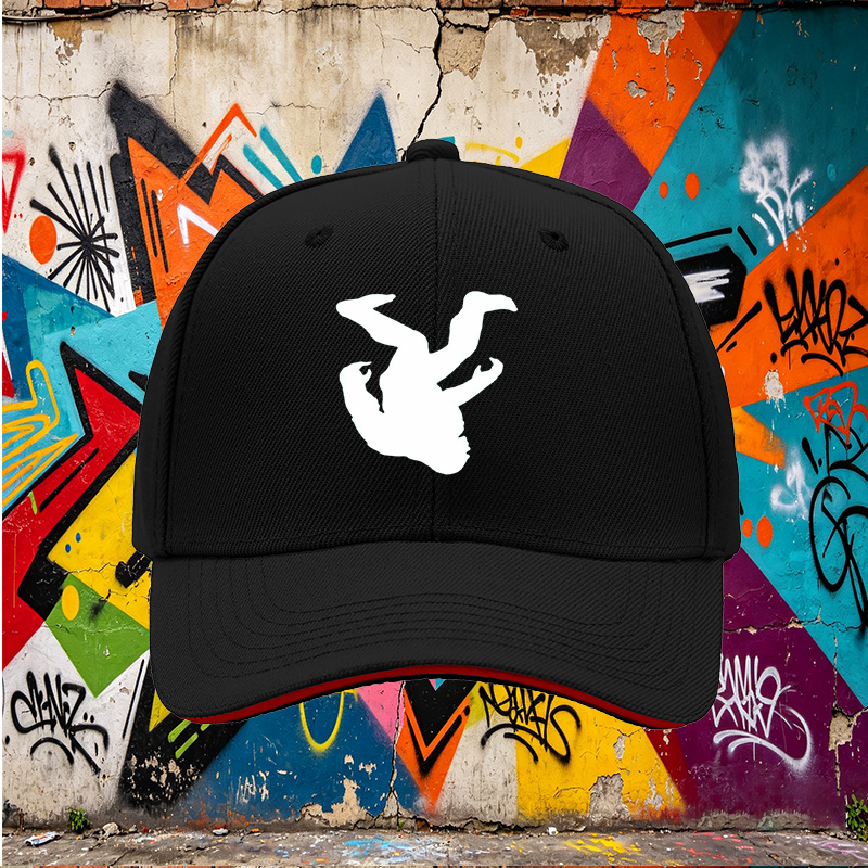 Unisex Classic Sandwich Hat with Bigfoot Silhouette Print - Lightweight Cotton Baseball Cap for Outdoor Adventures, Camping, Hiking, and Casual Wear - Perfect for Nature Enthusiasts and Cryptid Fans