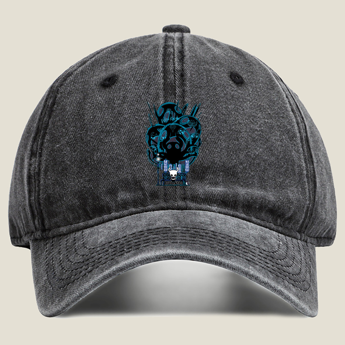 Hollow Knight: The Knight and the Abyss - Washed Denim - Baseball Cap