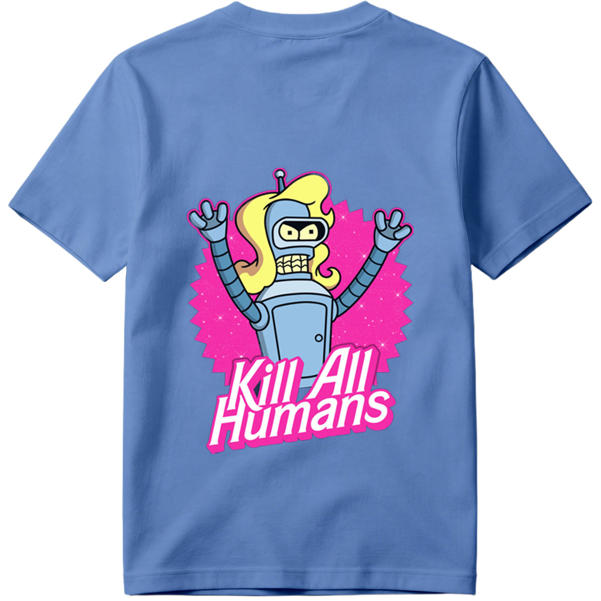 Futurama Bender Kill All Humans - Tee