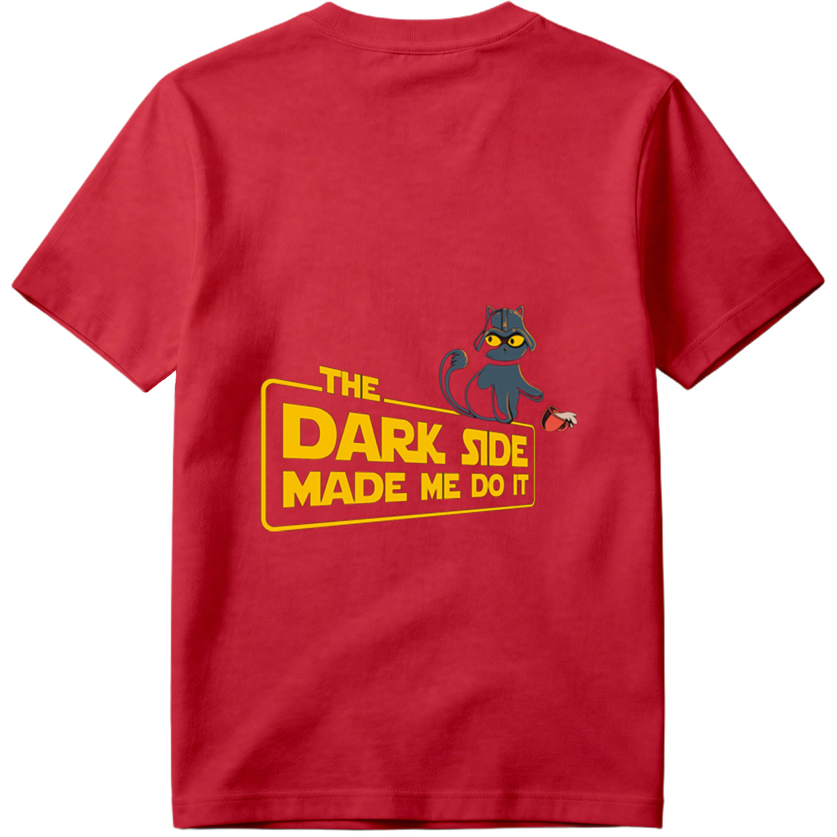 Star Wars - The Dark Side Made Me Do It Cat - Tee