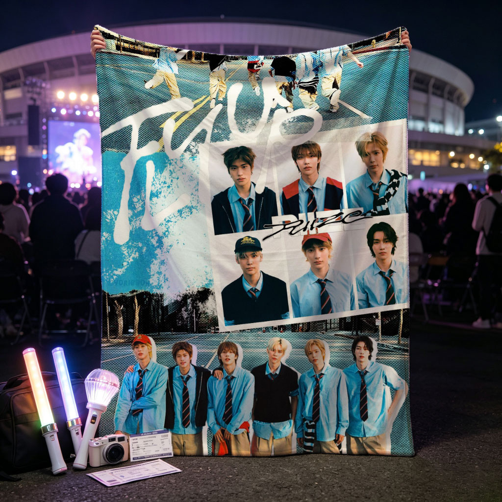 FUP Band in Urban Playground: Dynamic Group Portrait with Street Style and Individual Close-Ups - Blankets