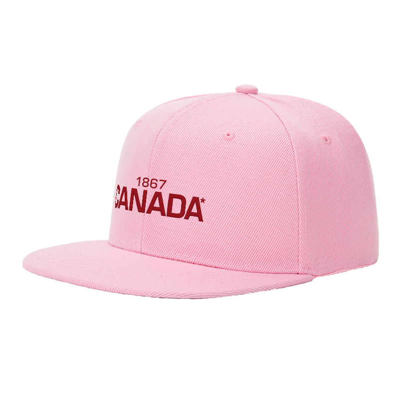 Flat Brim Baseball Cap 1867 Canada Logo Print Streetwear Underground Skate Style for Basketball Court Skate Park Urban Lifestyle Designed for Skaters Rappers Streetwear Enthusiasts