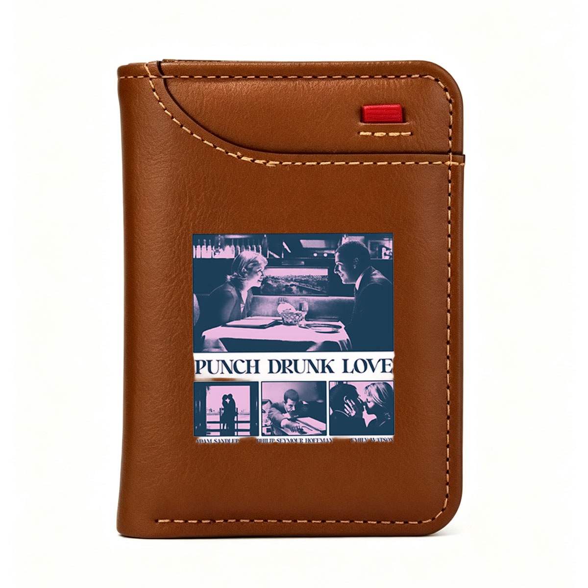 Punch Drunk Love: Adam Sandler, Philip Seymour Hoffman, Emily Watson in a Romantic Drama - Vertical Style Wallet