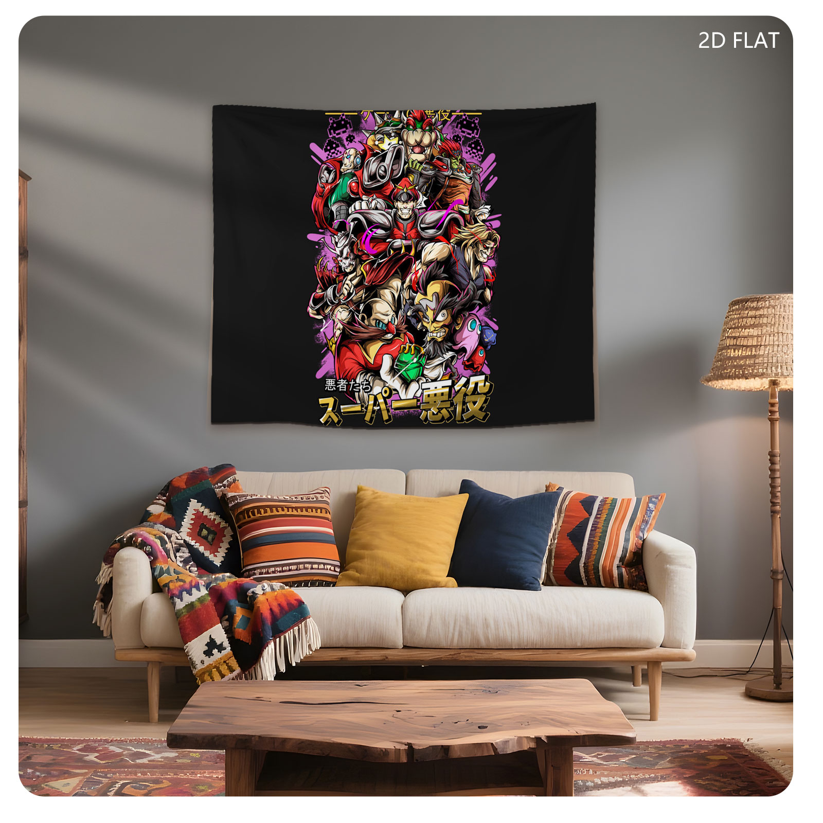 Super Villains: Iconic Antagonists from Classic Video Games - Tapestry