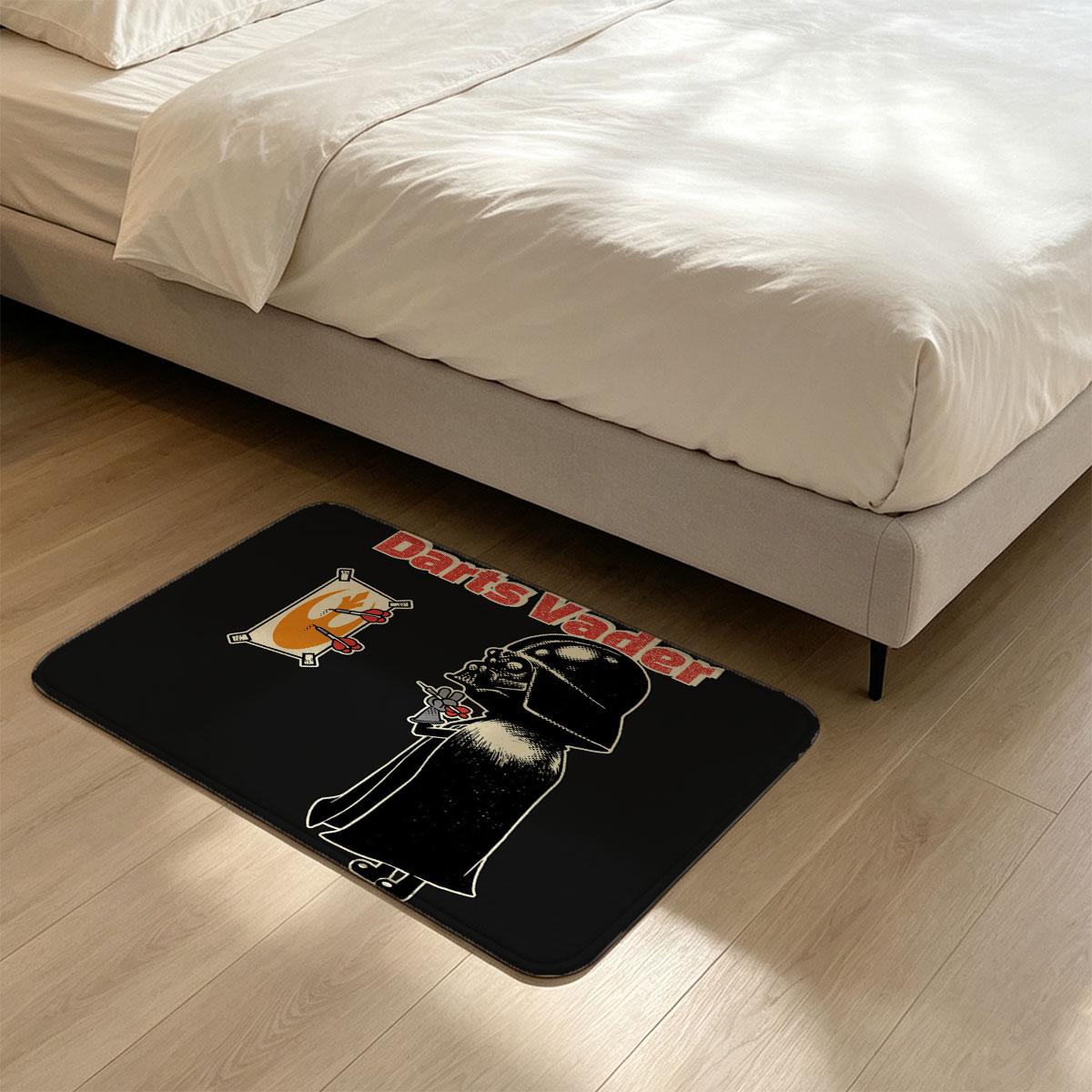 Darth Vader Playing Darts with Rebel Target - Flannel floor mat