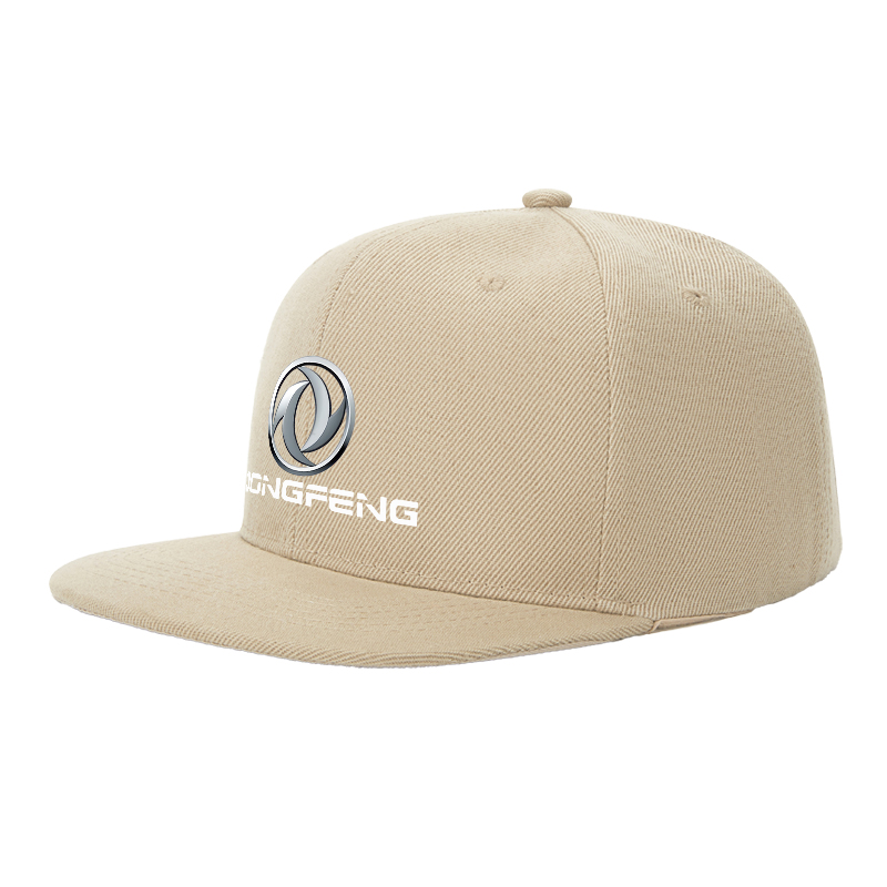 Flat Brim Baseball Cap Dongfeng Logo Print Streetwear Underground Skate Style for Basketball Court Skate Park Urban Lifestyle Skaters Rappers Streetwear Enthusiasts