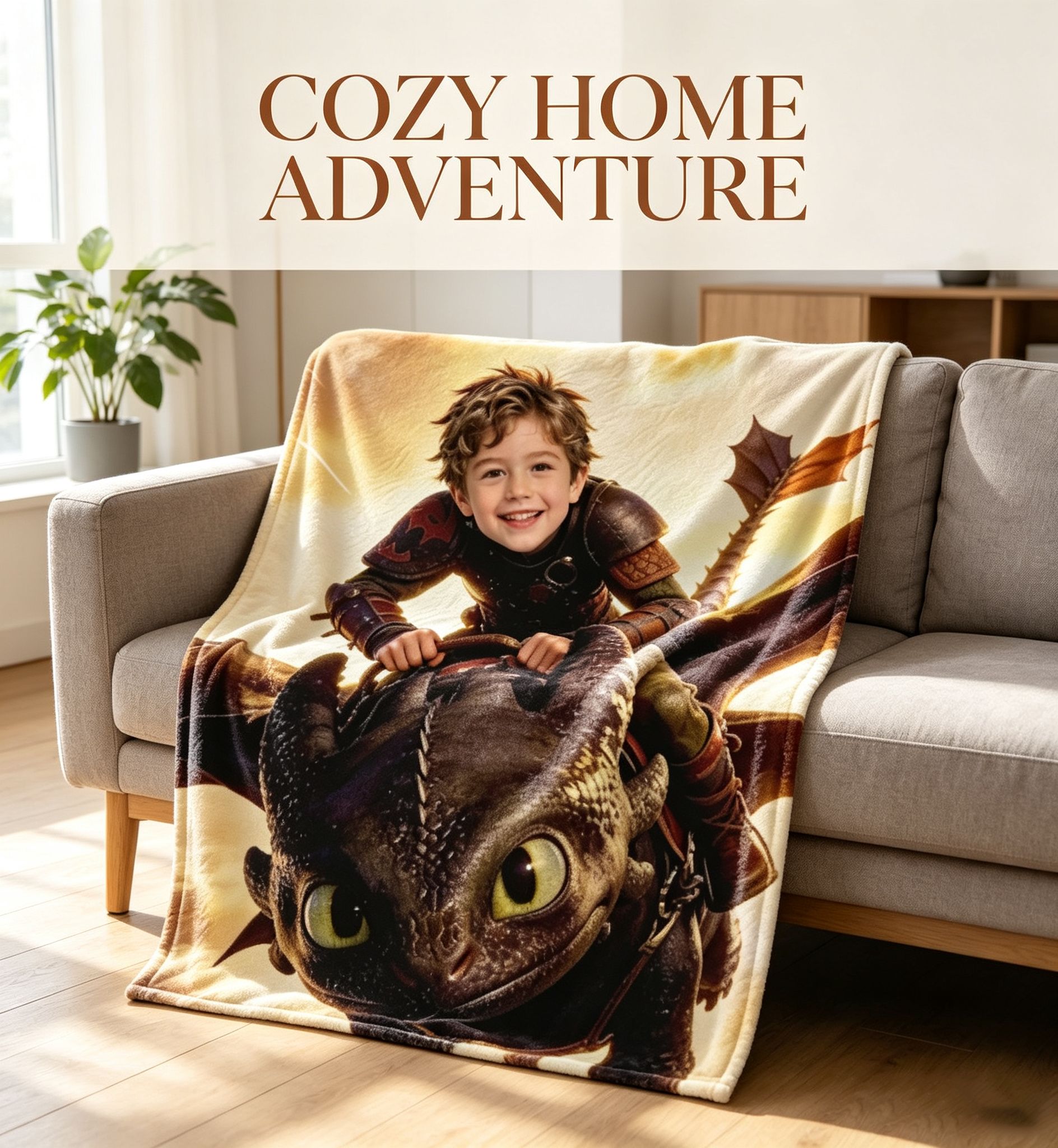 How to Train Your Dragon Toothless Flannel Blanket, Soft Warm Throw Blanket for Kids Boys, Lightweight Plush Blanket for Bedroom Sofa Birthday Gift