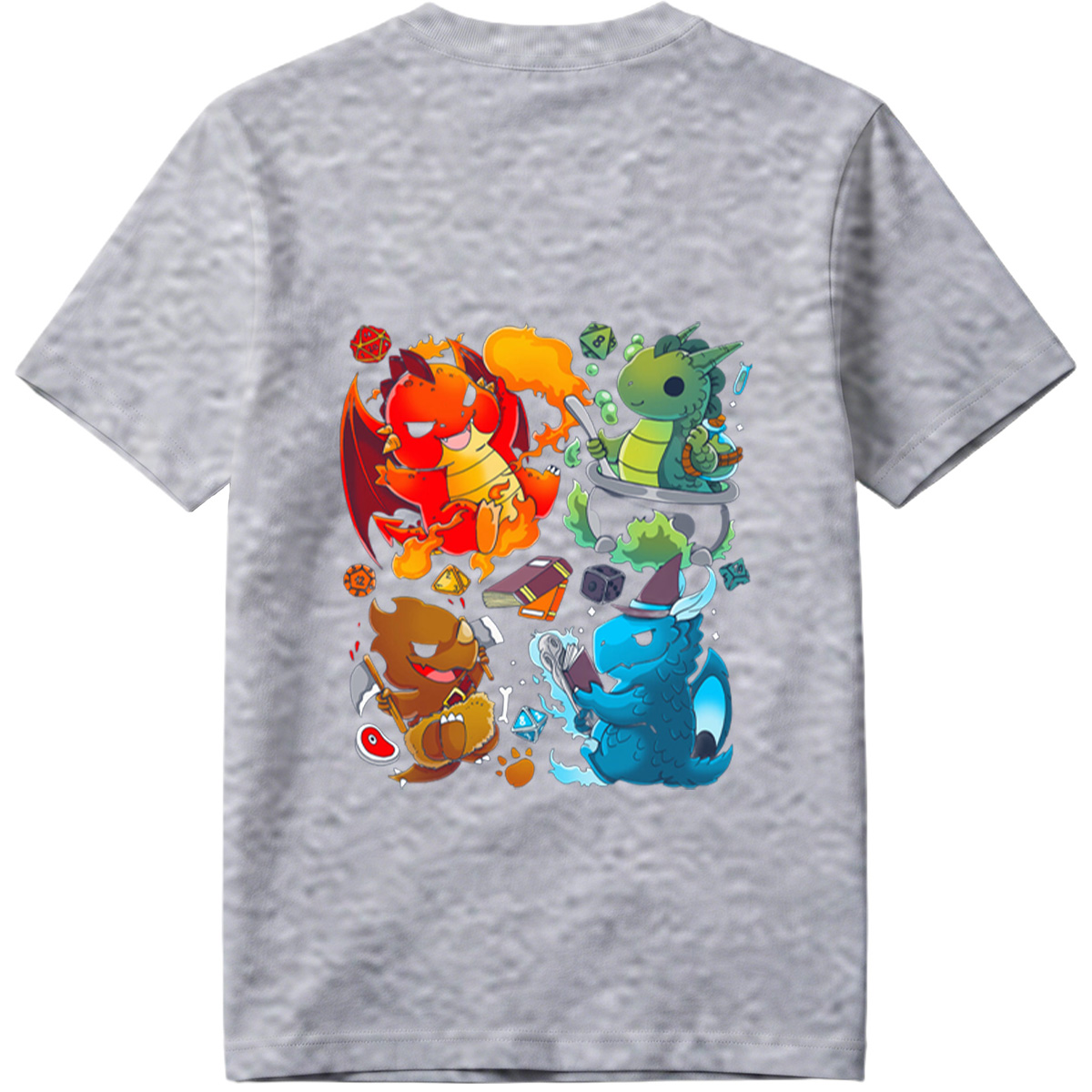 Dragon Quest: Fire, Nature, Earth, and Water Elements - Tee