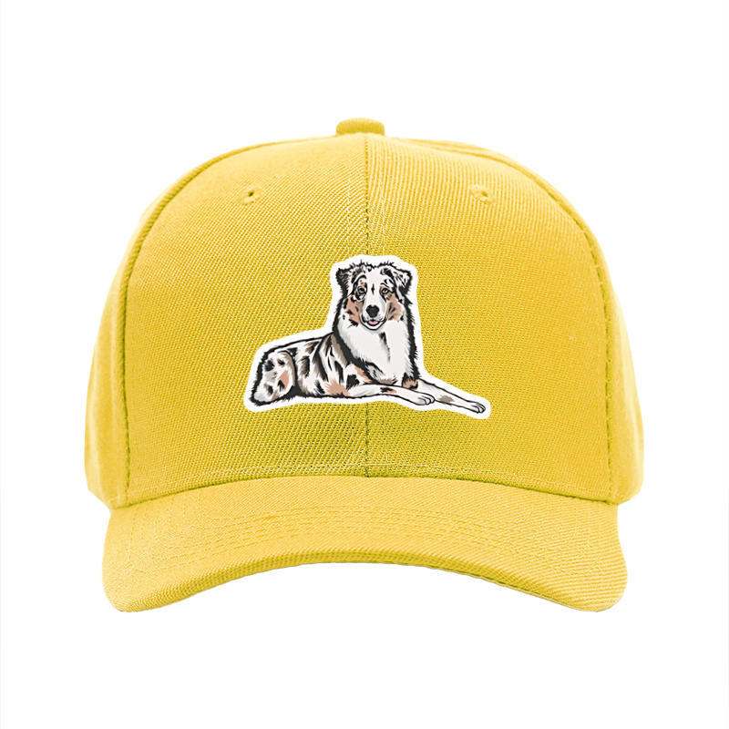1pc New Baseball Cap with Australian Shepherd Dog Print Design Unisex Adjustable Hat for Outdoor Activities and Daily Wear Suitable for Pet Lovers and Animal Enthusiasts