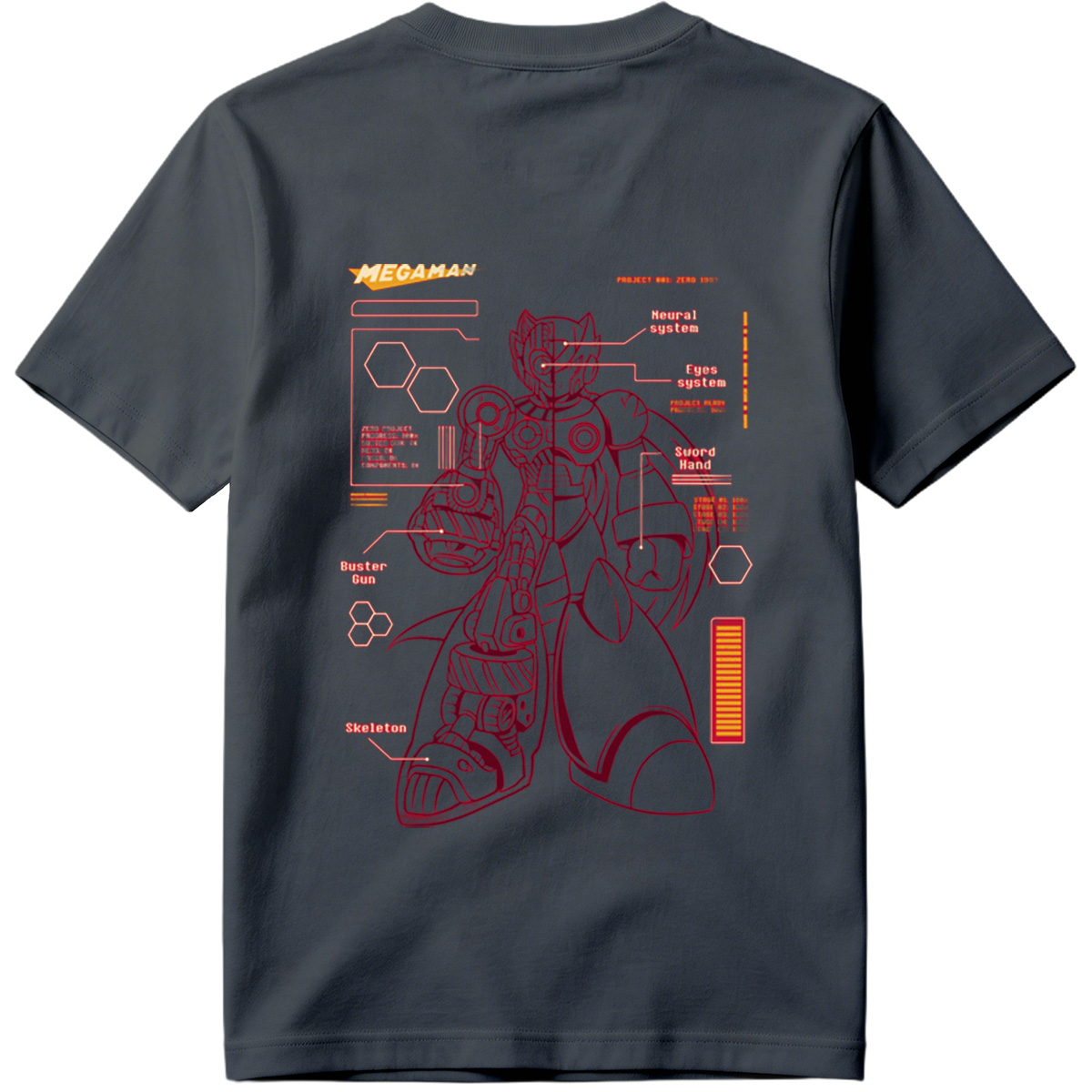 Megaman Zero: Project Zero 1593 Technical Blueprint - Tee