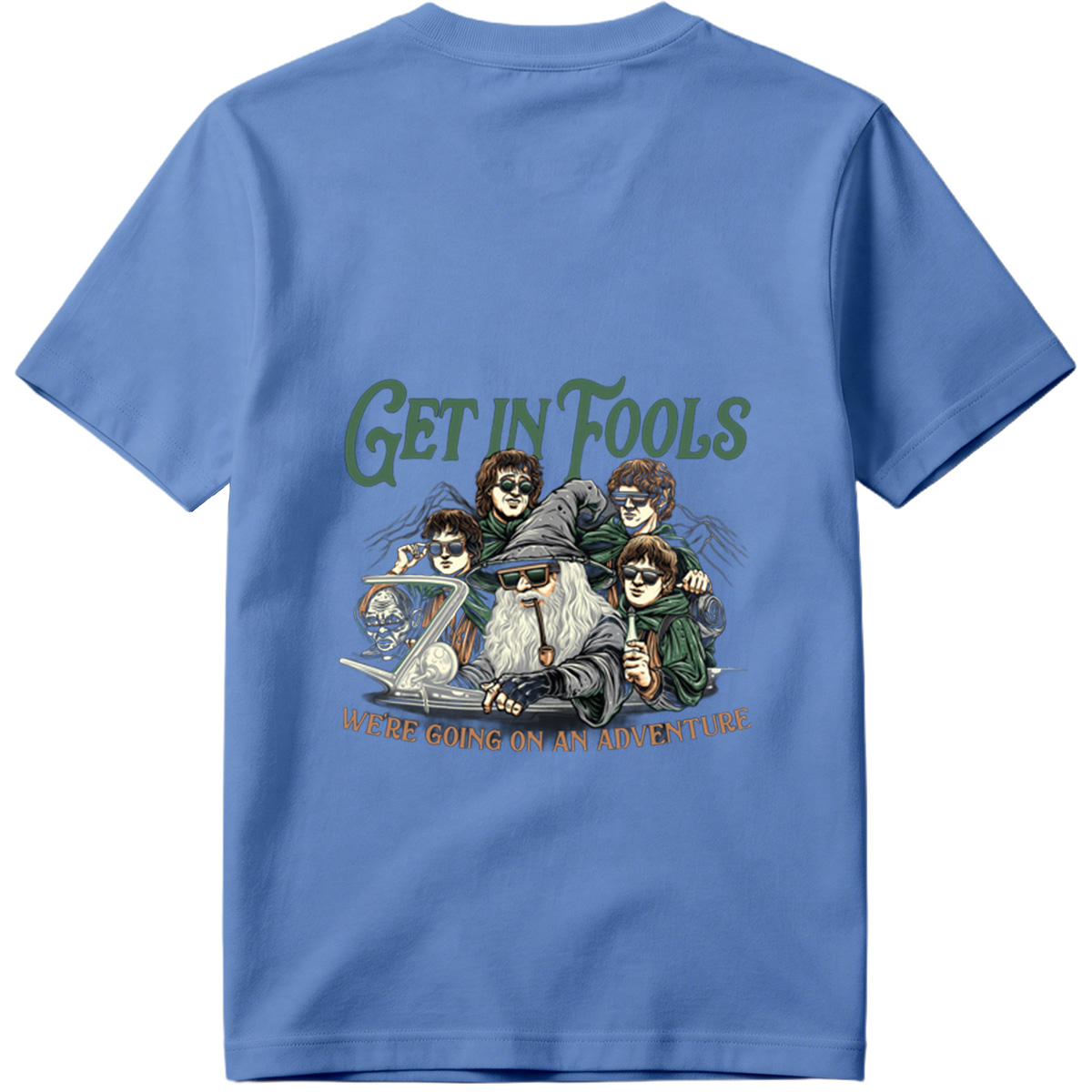 The Lord of the Rings: Frodo, Sam, Merry, Pippin, and Gandalf with a Modern Twist - Tee