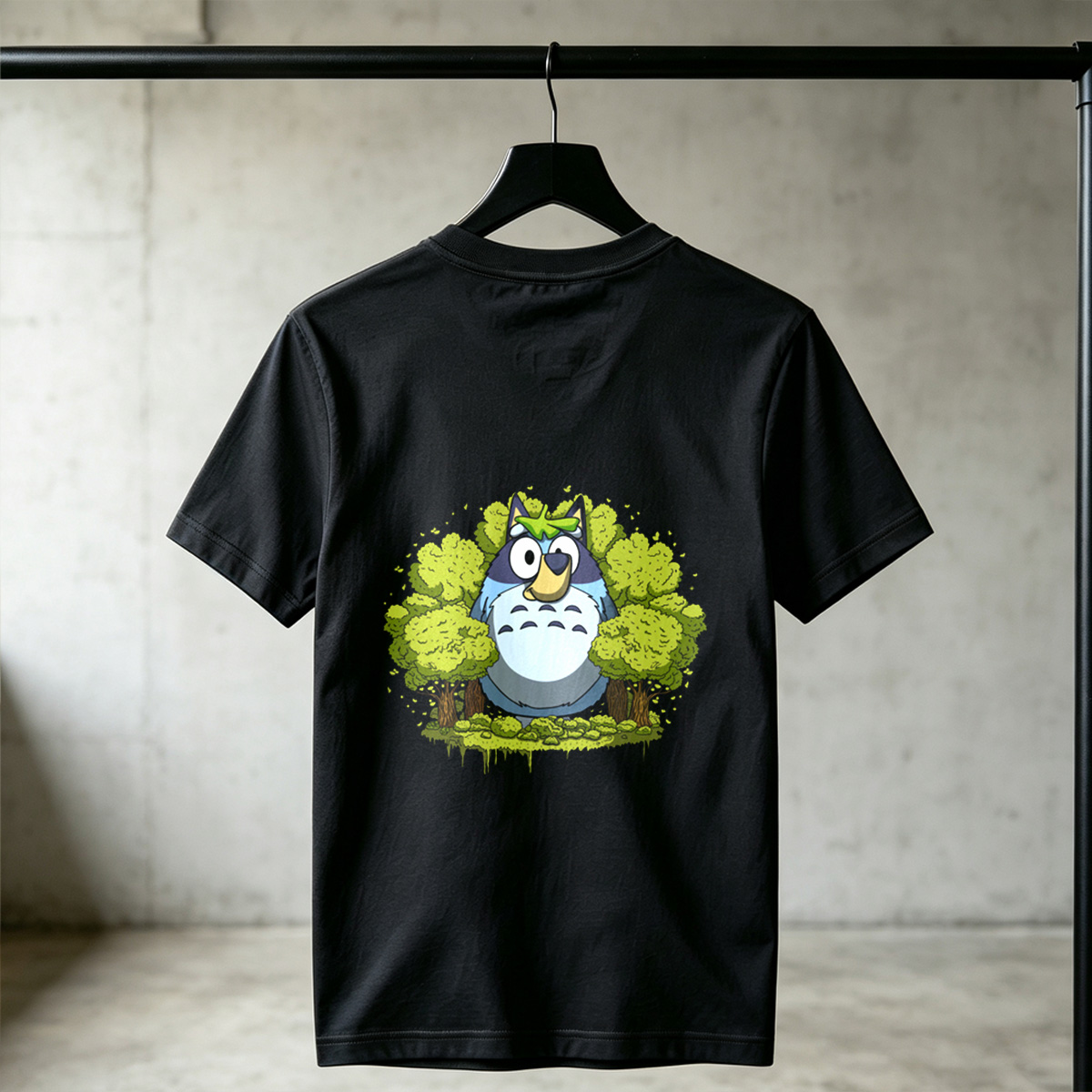 Totoro and Bluey in the Forest - Tee