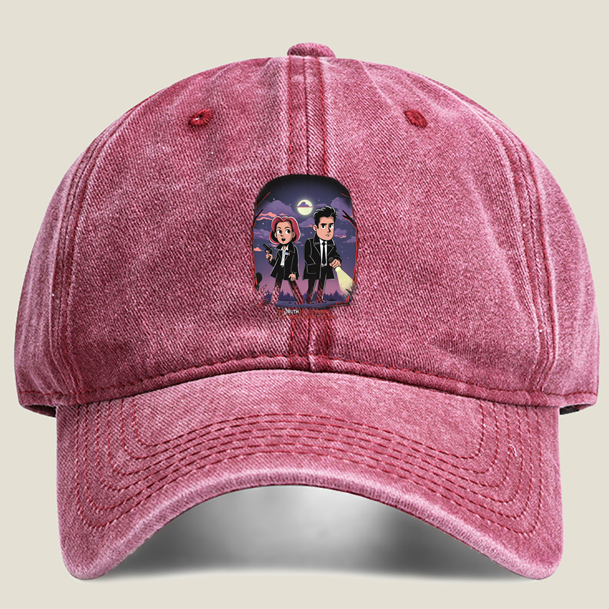 X-Files: Mulder and Scully - Washed Denim - Baseball Cap