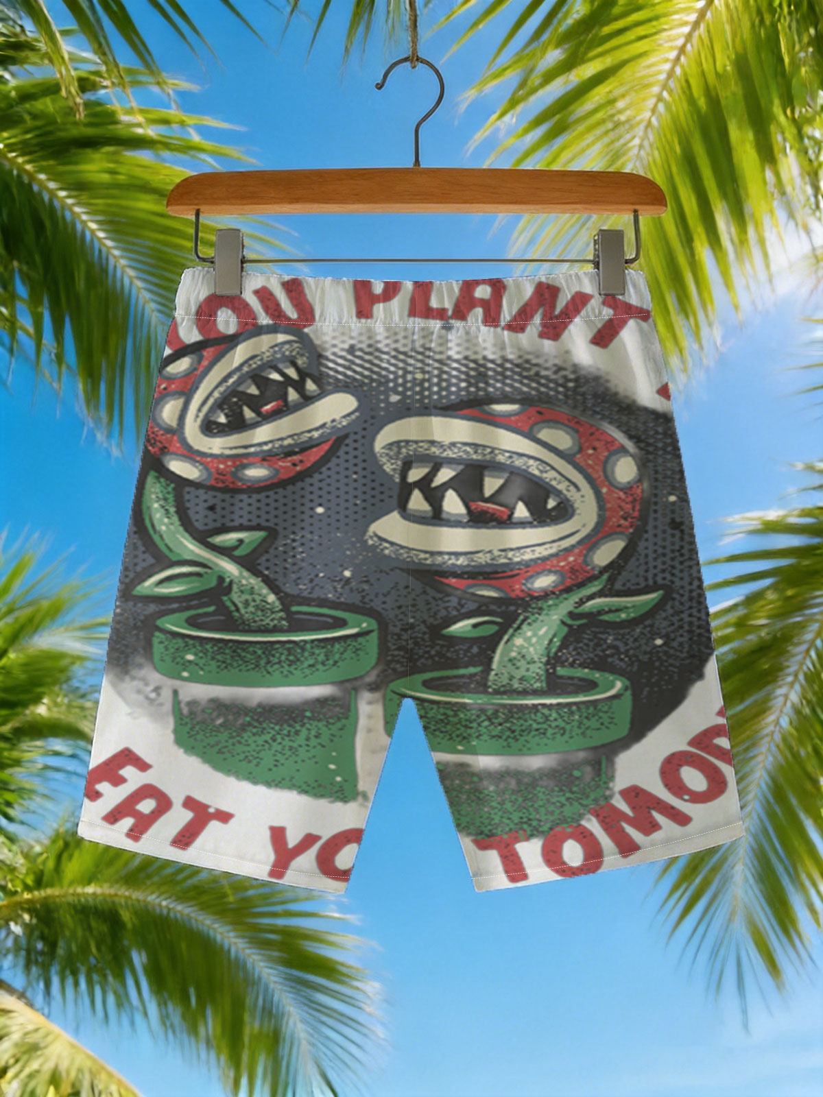 Piranha Plants: What You Plant Today Will Eat You Tomorrow -  Beach shorts