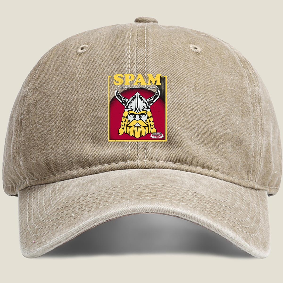 SPAM Viking with Egg, Bacon, Sausage and SPAM - Washed Denim - Baseball Cap