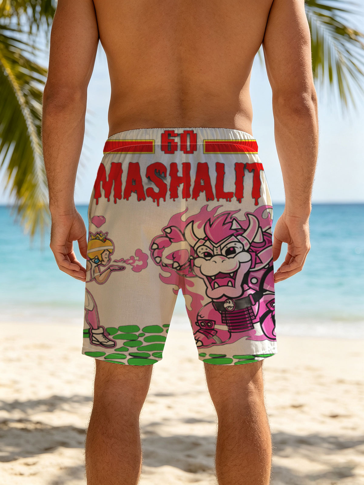 Peach Blade vs Koopa Kahn in Smashality Battle -  Beach shorts