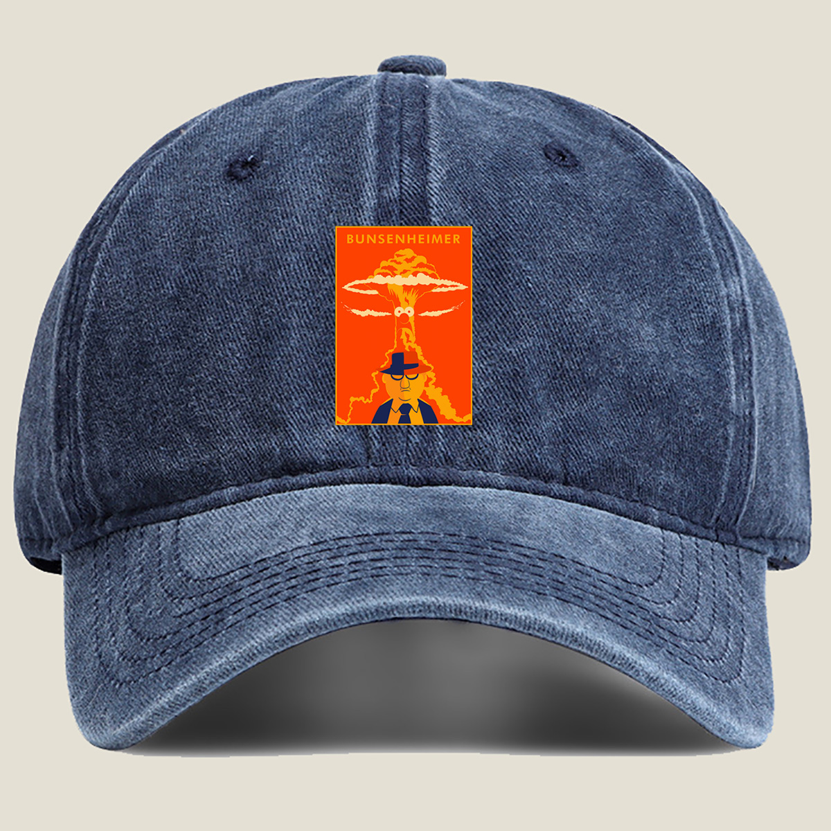 Bunsenheimer: The Explosive Scientist - Washed Denim - Baseball Cap