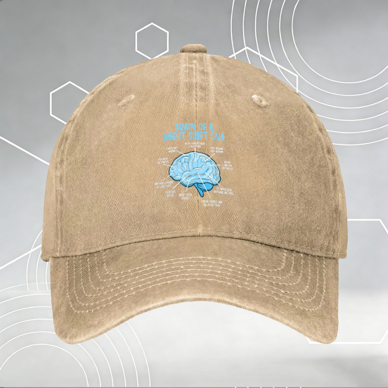 New Baseball Cap with Eagle and Wolf on Truck Print 