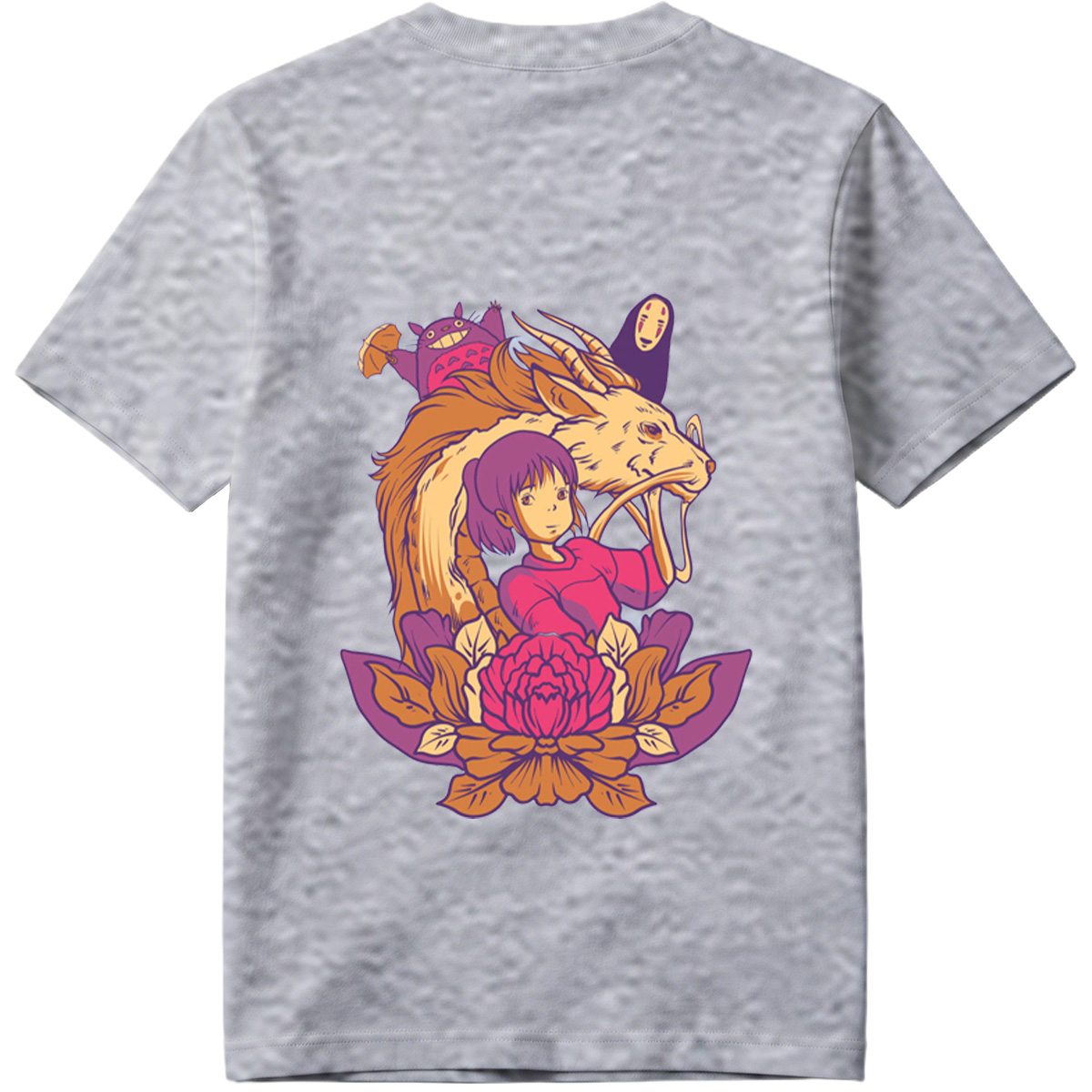 Spirited Away: Chihiro, Haku, No-Face, and Totoro - Tee