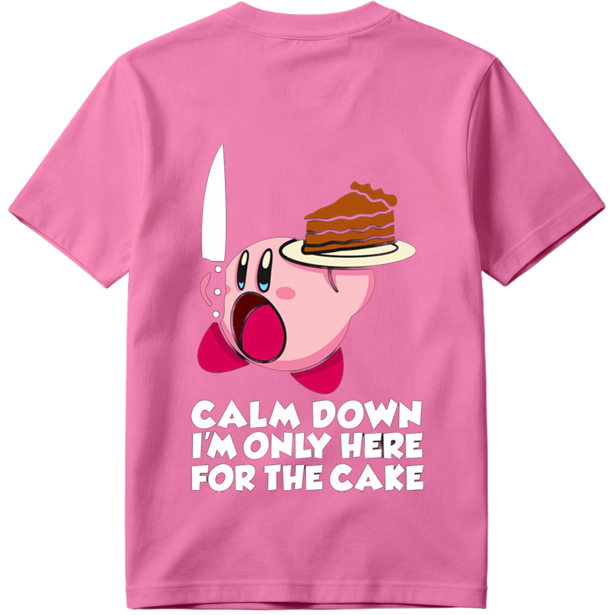Kirby Cake Knife Humor - Tee