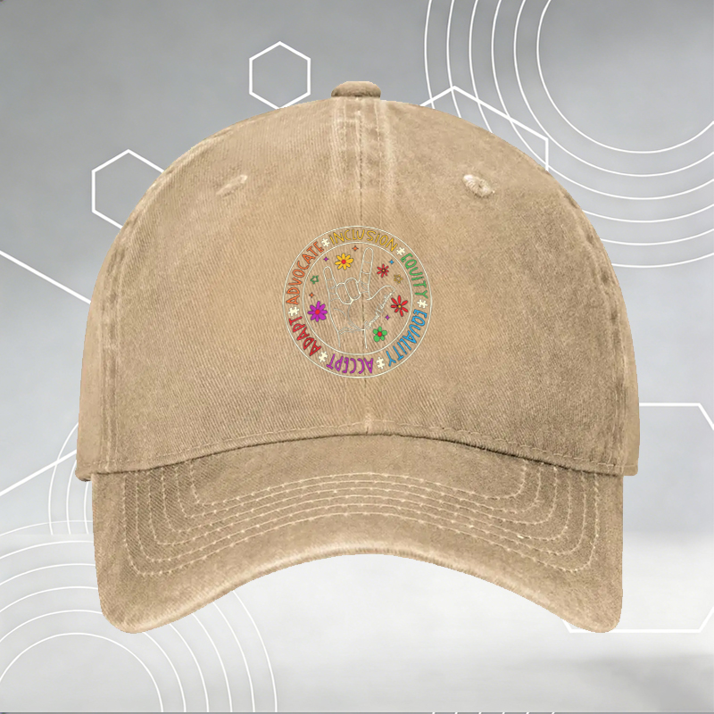 New Baseball Cap with Blue Ribbon and 