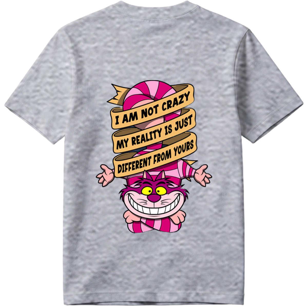 Cheshire Cat from Alice in Wonderland with Quote 