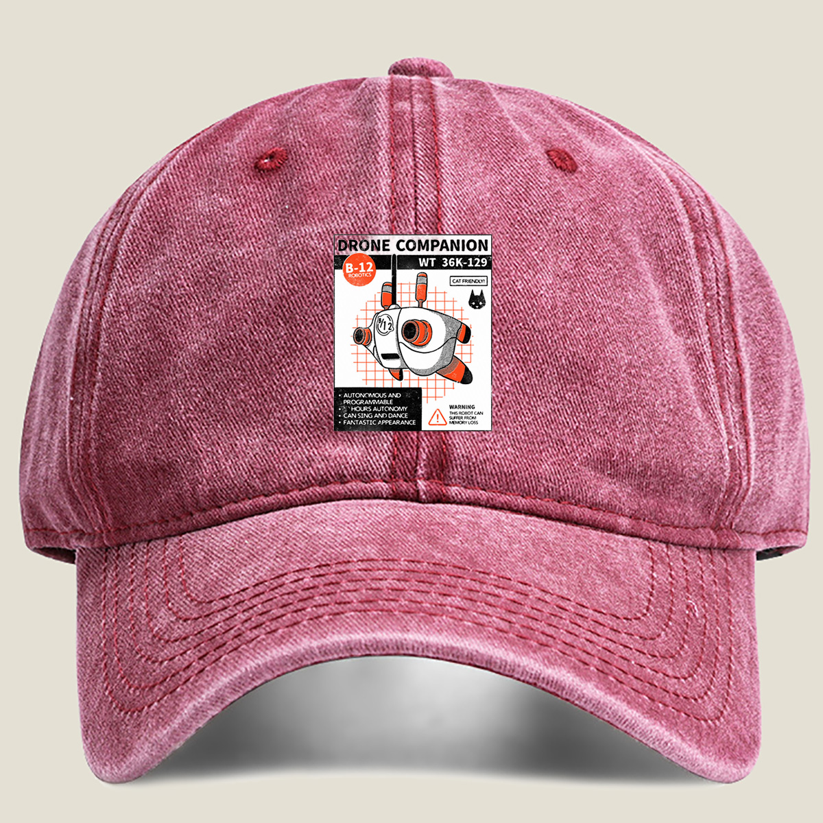 Drone Companion B-12 Robotics WT 36K-129 - Washed Denim - Baseball Cap
